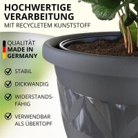 Blumentopf Capri Anthrazit Ø 40 cm