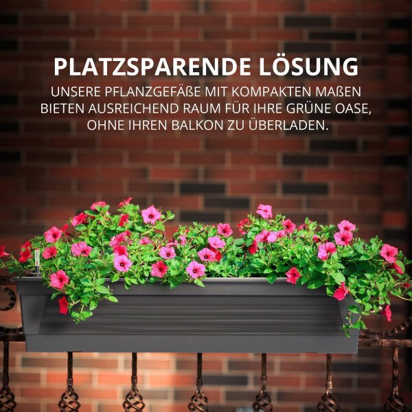 blumenkasten quadratisch kunststoff Leichter, quadratischer Blumenkasten fr Terrasse & Garten  Flexi-Design  Blumenkasten  Potflex