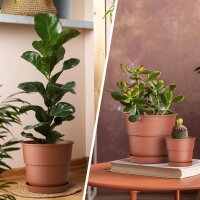Blumentopf Milano mit Untersetzer Terrakotta Ø 16 cm