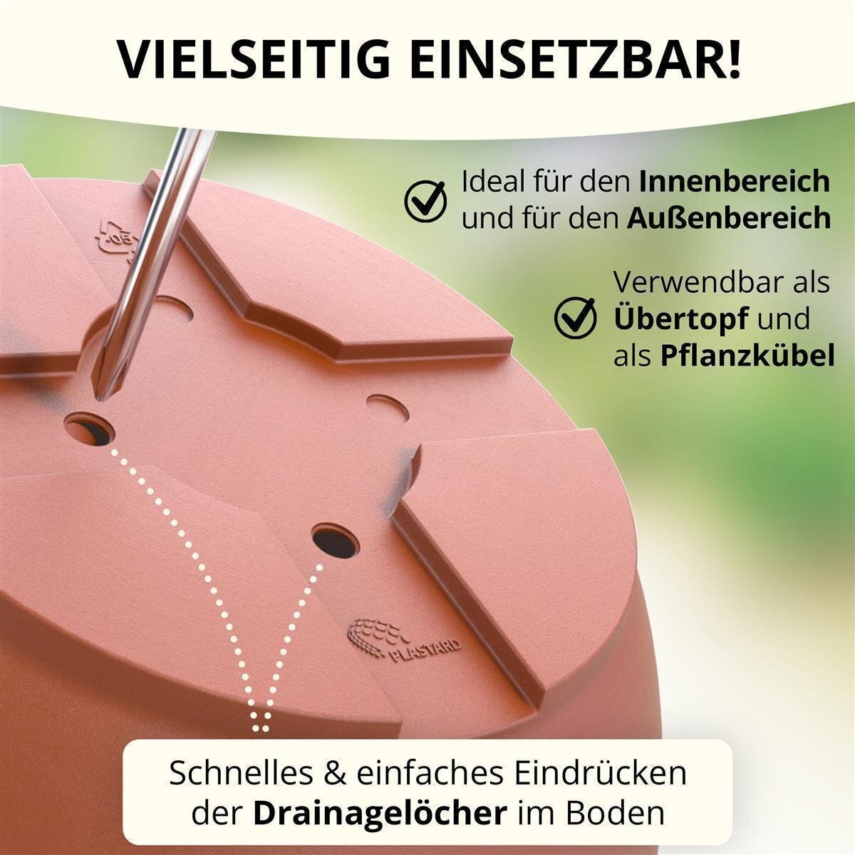D'vine Dev Terrakotta-Topf-Set, 4 Stück – 15 Cm Mit Untersetzern, Für Pflanzen & Sukkulenten