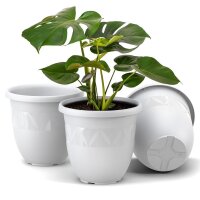 Übertöpfe Capri 3er Set - Weiss Ø 21 cm