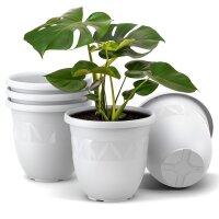 Übertöpfe Capri 5er Set - Weiss Ø 40 cm
