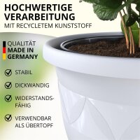 Übertöpfe Capri 5er Set - Weiss Ø 40 cm