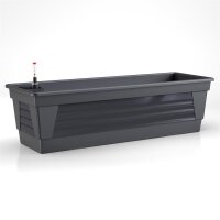 Blumenkasten Milano 3er Set - Anthrazit - mit Hydroeinsatz und Wasserstandsanzeiger
