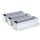 Blumenkasten Milano 3er Set - Weiss - mit Hydroeinsatz und Wasserstandsanzeiger