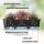 Blumenkasten Milano 3er Set - Weiss - mit Hydroeinsatz und Wasserstandsanzeiger
