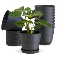 Blumentöpfe Milano mit Untersetzer 10er Set - Farbe...