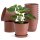 Blumentöpfe Milano mit Untersetzer 10er Set - Farbe Terrakotta Ø 14 cm