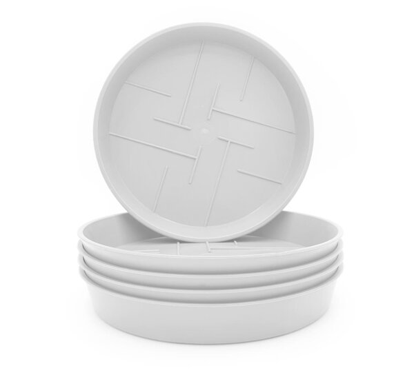 Untersetzer 5er Set - Farbe Weiss Ø 18 cm