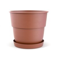 Blumentopf Milano mit Untersetzer Terrakotta Ø 26 cm