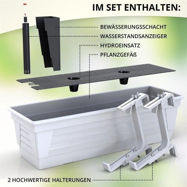 kunststoff pflanztopf Kleinen Pflanztopf Betoneffekt kaufen – Green Me Up main image 1