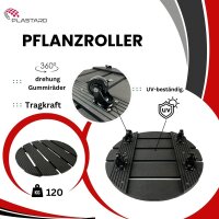 Plastard  Pflanzenroller – WPC 120 kg, 360° drehbar