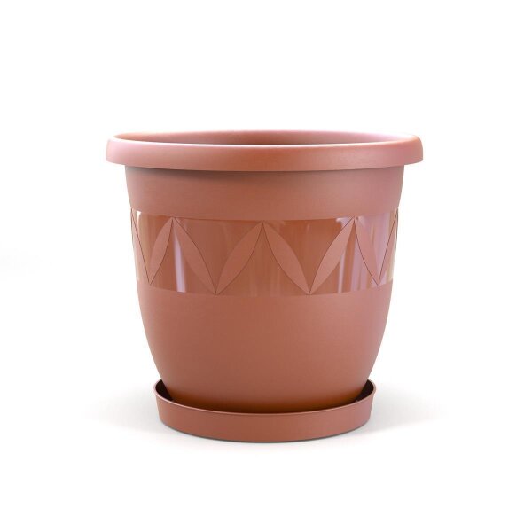 Blumentopf Capri mit Untersetzer Terrakotta Ø 40 cm
