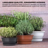 Blumenschale mit Untersetzer Terrakotta Ø 40 cm